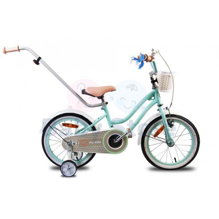 Sun Baby 16 colių Heart Bike Mint vaikiškas dviratis